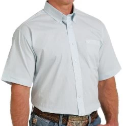 Cinch Men's Geometric Print Button Down