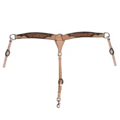 Professionals Choice Black Floral Roughout Breast Collar