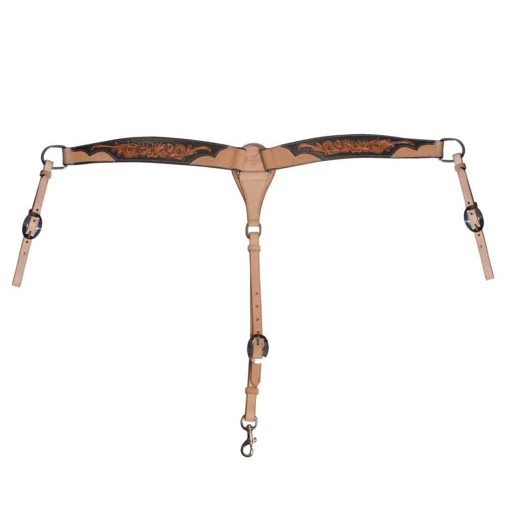 Professionals Choice Black Floral Roughout Breast Collar 3 Professionals Choice Black Floral Roughout Breast Collar