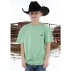 Cinch Boys Short Sleeve Green T-Shirt -HORSE TACK Store 163153 default l