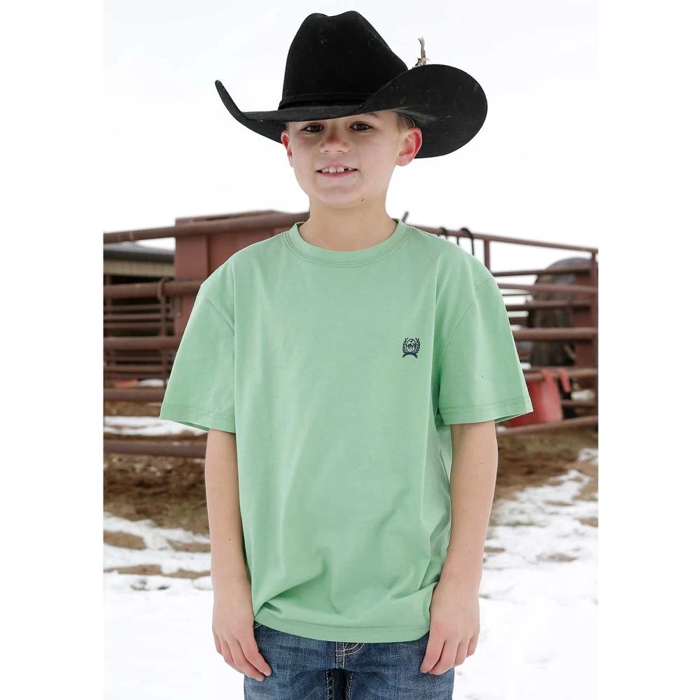 Cinch Boys Short Sleeve Green T-Shirt 3 Cinch Boys Short Sleeve Green T-Shirt