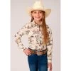 Roper Girls Retro Rodeo Print Western Blouse -HORSE TACK Store 163278 default l