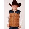 Roper Boys Brown Puffer Vest 1 Roper Boys Brown Puffer Vest -HORSE TACK Store 163282 default l