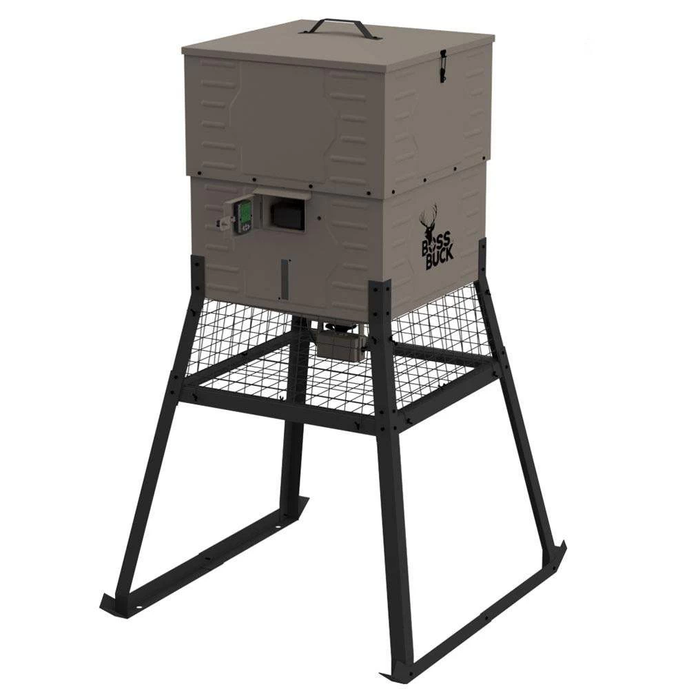 Boss Buck Stand And Fill Sled Feeder 600lb 3 Boss Buck Stand And Fill Sled Feeder 600lb