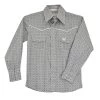Cowboy Hardware Boy's Grey Circle Star Print Snap Shirt -HORSE TACK Store 163525 default l
