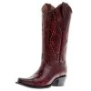 Circle G Women's Wine Embroidery 13 Top Snip Toe Boot -HORSE TACK Store 163648 default l