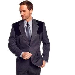 Circle S Men's Heather Charcoal Boise Blazer