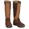 Justin Boots Men's Cottonwood Hickory Brown Square Toe 17in Tall Snake Boot -HORSE TACK Store 164260 default l