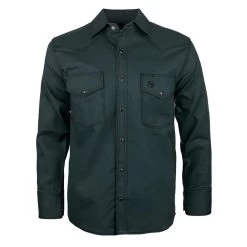 Western Welder Men's Yoke Triple Stitched Cotton Twill Welding Shirt