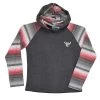 Cowboy Hardware Serape Knit L/S Hoody Charcoal -HORSE TACK Store 164756 default l