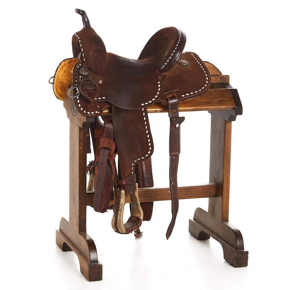 NRS Used 13in Teskeys Barrel Saddle 3 NRS Used 13in Teskeys Barrel Saddle