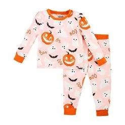 Mud Pie Pink Glow In The Dark Halloween PJs