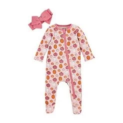Mud Pie Pink Pumpkin Sleeper