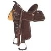 Tomahawk Chocolate Roughout 14 Inch Lightweight Barrel Saddle With Buckstitch -HORSE TACK Store 166282 default l