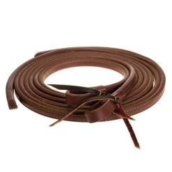NRS 5/8in Oiled Split Reins W/ Weighted Ends