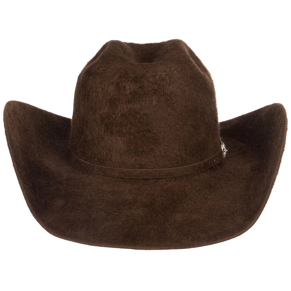 American Hats 20X Chocolate Grizzly Felt Hat 4 1/4in. Brim Felt Cowboy Hat 6 American Hats 20X Chocolate Grizzly Felt Hat 4 1/4in. Brim Felt Cowboy Hat - Image 4