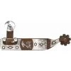 Partrade Trading Corporation NRS Antique Offset Team Roping Spurs