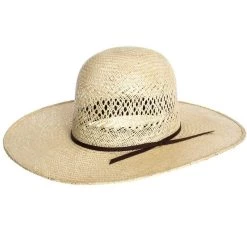Rodeo King Jute Open Crown 4-1/2in. Brim Straw Cowboy Hat