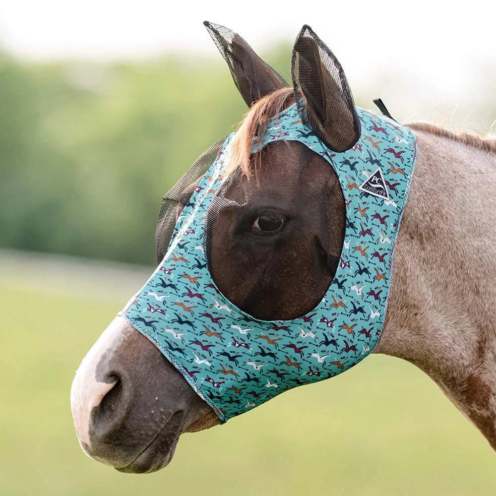 Professionals Choice Pattern Comfort Fit Fly Mask 8 Professionals Choice Pattern Comfort Fit Fly Mask - Image 6