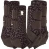 Classic Legacy2 4 Pack Black Leopard Splint Boots -HORSE TACK Store 226782 720564