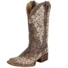 Corral Women's Brown Crater Bone Embroidery Cowgirl Boots -HORSE TACK Store 22790 default l