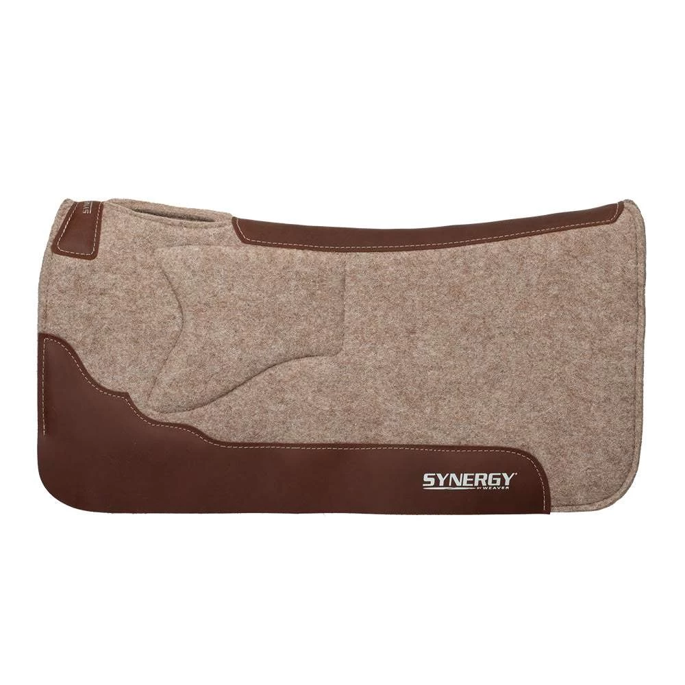 Weaver Leather Weaver Synergy Shoulder Relief Contoured Felt Saddle Pad 3 Weaver Leather Weaver Synergy Shoulder Relief Contoured Felt Saddle Pad