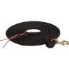 Mustang 15ft Black Braided Poly Lead Rope W/Snap -HORSE TACK Store 24578 default l