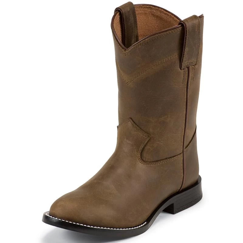 Justin Boots Kid's Justin Brown Cowboy Boots 3 Justin Boots Kid's Justin Brown Cowboy Boots
