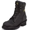 Chippewa Footwear Men's Black Oiled Waterproof Insulated Composition Rubber Toe Boot