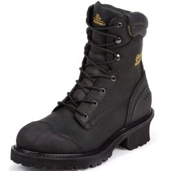 Chippewa Footwear Men's Black Oiled Waterproof Insulated Composition Rubber Toe Boot