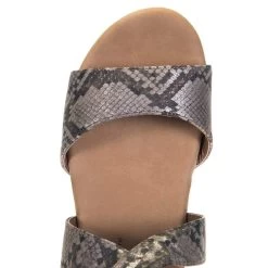 Corkys Footwear Women's Corkys Fay Taupe Snake Wedge -HORSE TACK Store 30 5357 TAUPESNAKE 5