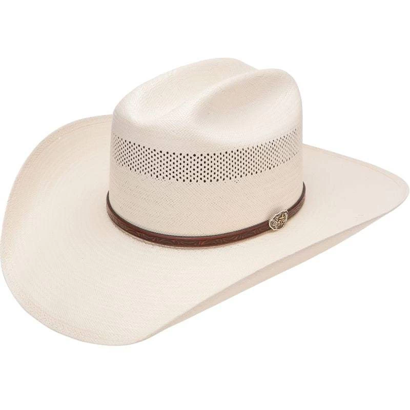Resistol 10X Cross Tie Stran Smith Straw Cowboy Hat 3 Resistol 10X Cross Tie Stran Smith Straw Cowboy Hat