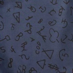 Wyoming Traders Branded Silk Wild Rag Scarf - Navy