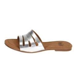 Corkys Footwear Womens Hey Girl Bikini Silver Slide -HORSE TACK Store 41 5130 SILVER 2