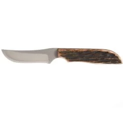 Anza Medium Clip Point Knife W/Amber Bone Handle