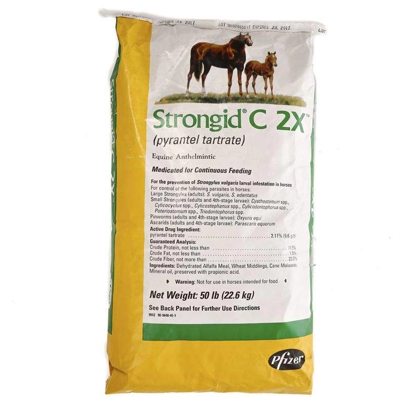 Zoetis Animal Health Strongid C2X 50lb Bag 3 Zoetis Animal Health Strongid C2X 50lb Bag