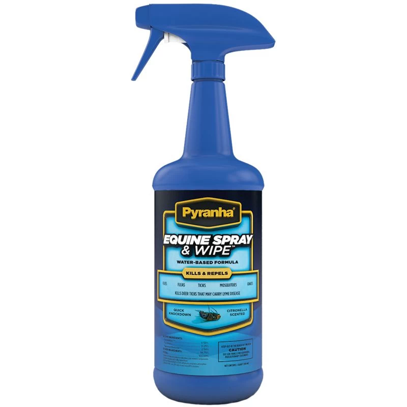 Pyranha Equine Spray & Wipe Water Based 32oz 3 Pyranha Equine Spray & Wipe Water Based 32oz