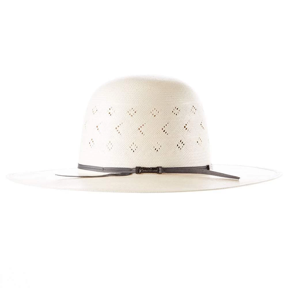 American Hats AHC 5200 2 Cord Steel 4 1/4in. Brim Open Crown Straw Cowboy Hat 5 American Hats AHC 5200 2 Cord Steel 4 1/4in. Brim Open Crown Straw Cowboy Hat - Image 3