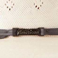 American Hats AHC 5200 2 Cord Steel 4 1/4in. Brim Open Crown Straw Cowboy Hat 10 American Hats AHC 5200 2 Cord Steel 4 1/4in. Brim Open Crown Straw Cowboy Hat -HORSE TACK Store 5200S2CSTEL42 3