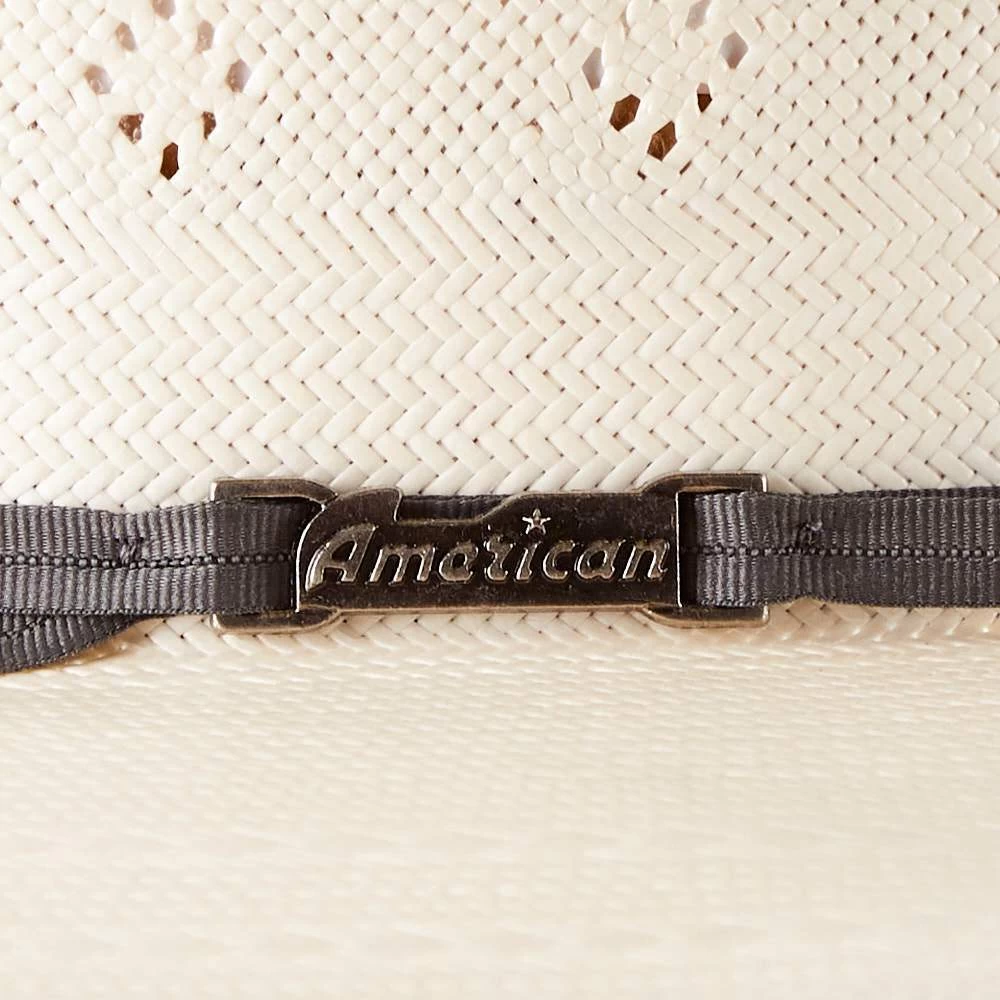 American Hats AHC 5200 2 Cord Steel 4 1/4in. Brim Open Crown Straw Cowboy Hat 6 American Hats AHC 5200 2 Cord Steel 4 1/4in. Brim Open Crown Straw Cowboy Hat - Image 4