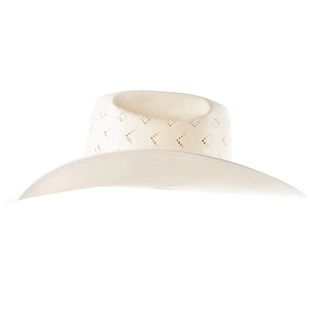 American Hats AHC 5200 2 Cord Steel 4 1/4in. Brim Open Crown Straw Cowboy Hat 7 American Hats AHC 5200 2 Cord Steel 4 1/4in. Brim Open Crown Straw Cowboy Hat - Image 5