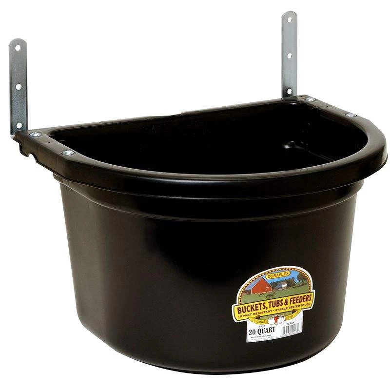 Little Giant 20 Quart Black Fence Feeder 3 Little Giant 20 Quart Black Fence Feeder