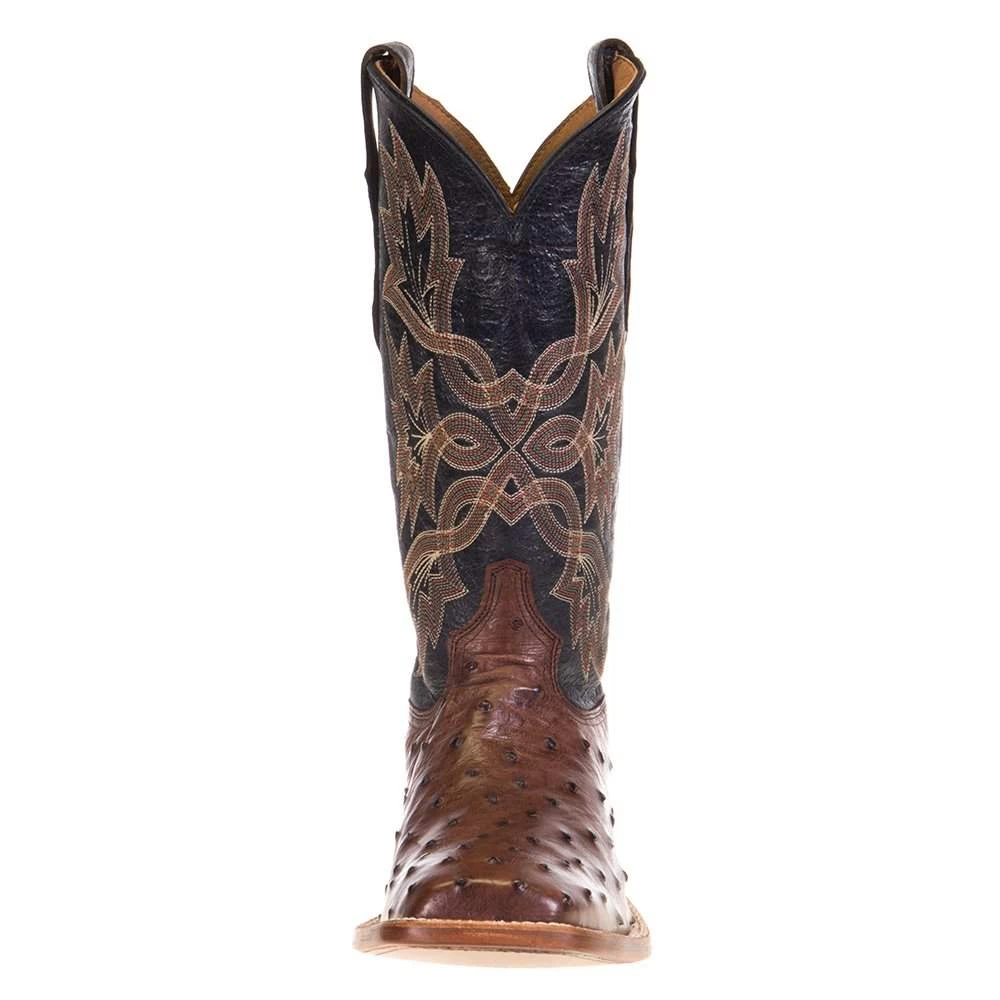 Tony Lama Men's Tony Lama Royston Kango Full Quill Ostrich 13in. Classic Black Top Cowboy Boots 4 Tony Lama Men's Tony Lama Royston Kango Full Quill Ostrich 13in. Classic Black Top Cowboy Boots - Image 2