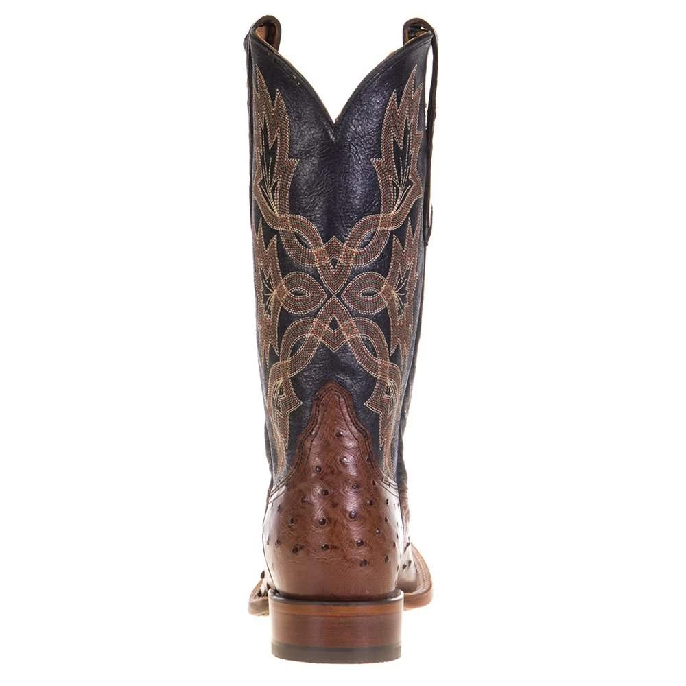 Tony Lama Men's Tony Lama Royston Kango Full Quill Ostrich 13in. Classic Black Top Cowboy Boots 6 Tony Lama Men's Tony Lama Royston Kango Full Quill Ostrich 13in. Classic Black Top Cowboy Boots - Image 4