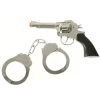Toy Pistol And Handcuff Set