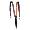 Men's M&F Western Gallus Ostrich Print Black/Tan Suspenders -HORSE TACK Store 70429 default l
