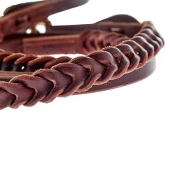 Professionals Choice Burgundy Latigo Bleeding Heart Roping Reins -HORSE TACK Store 7394 BUR 02