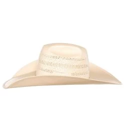 American Hats Triple Fancy Vented Ivory 5in. Brim Straw Hat -HORSE TACK Store 7400S2CBLK5 21