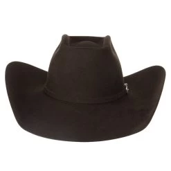American Hats 7X Chocolate Open Crown 4-1/4 Brim Felt Cowboy Hat 9 American Hats 7X Chocolate Open Crown 4-1/4 Brim Felt Cowboy Hat -HORSE TACK Store 7XCHOCS42 2