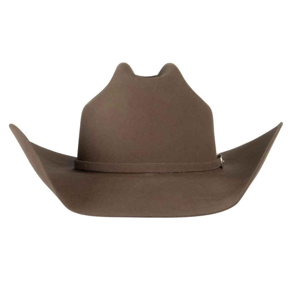 American Hats 7X Pecan Rancher Crease 4 1/4in. Brim Felt Cowboy Hat 4 American Hats 7X Pecan Rancher Crease 4 1/4in. Brim Felt Cowboy Hat - Image 2